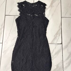Forever 21 Black Lace Mini Dress